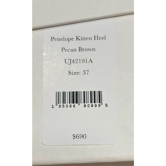 Ulla Johnson Penelope Strappy Kitten Heel in Pecan Brown NWB Size 37 or 7 - Picture 10 of 11